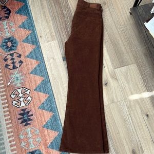 American eagle wide leg low wasted corduroy flare jeans